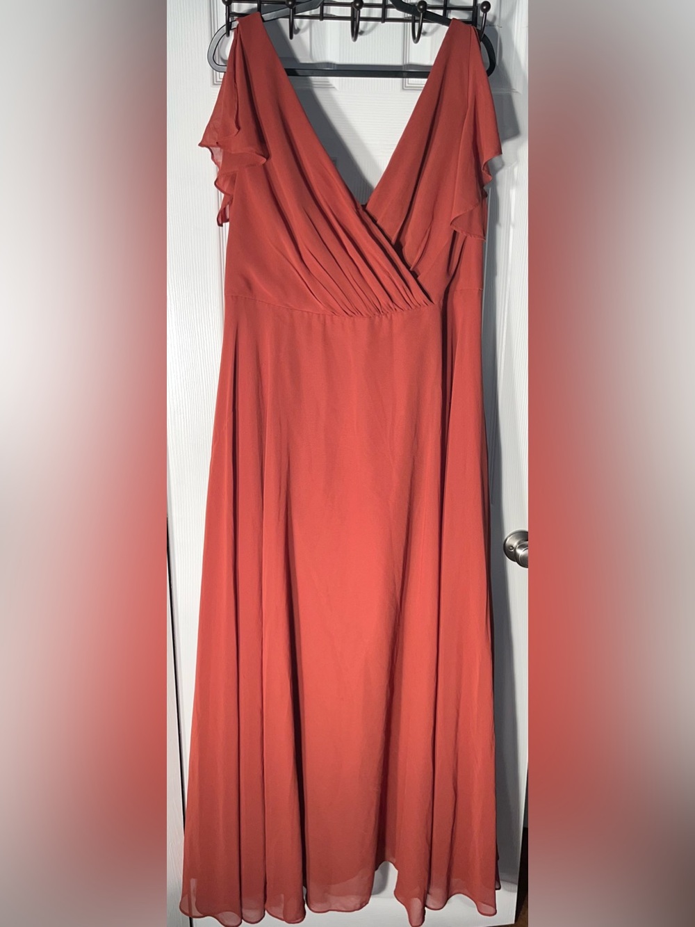 David's Bridal | Dresses | Womens 8 Celebrate Db Studio Flutter Sleeve Bridesmaid Dress Davids Bridal